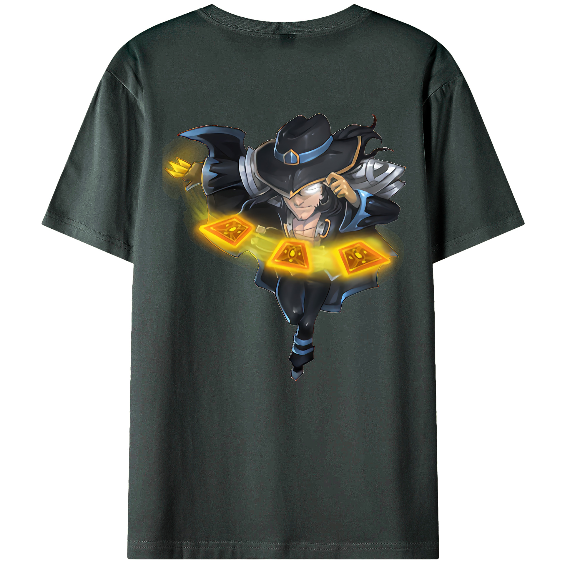 （画像用） リーグ・オブ・レジェンド League of Legends LOL 綿100％ メンズ半袖Tシャツ（バックプリント） 通気性